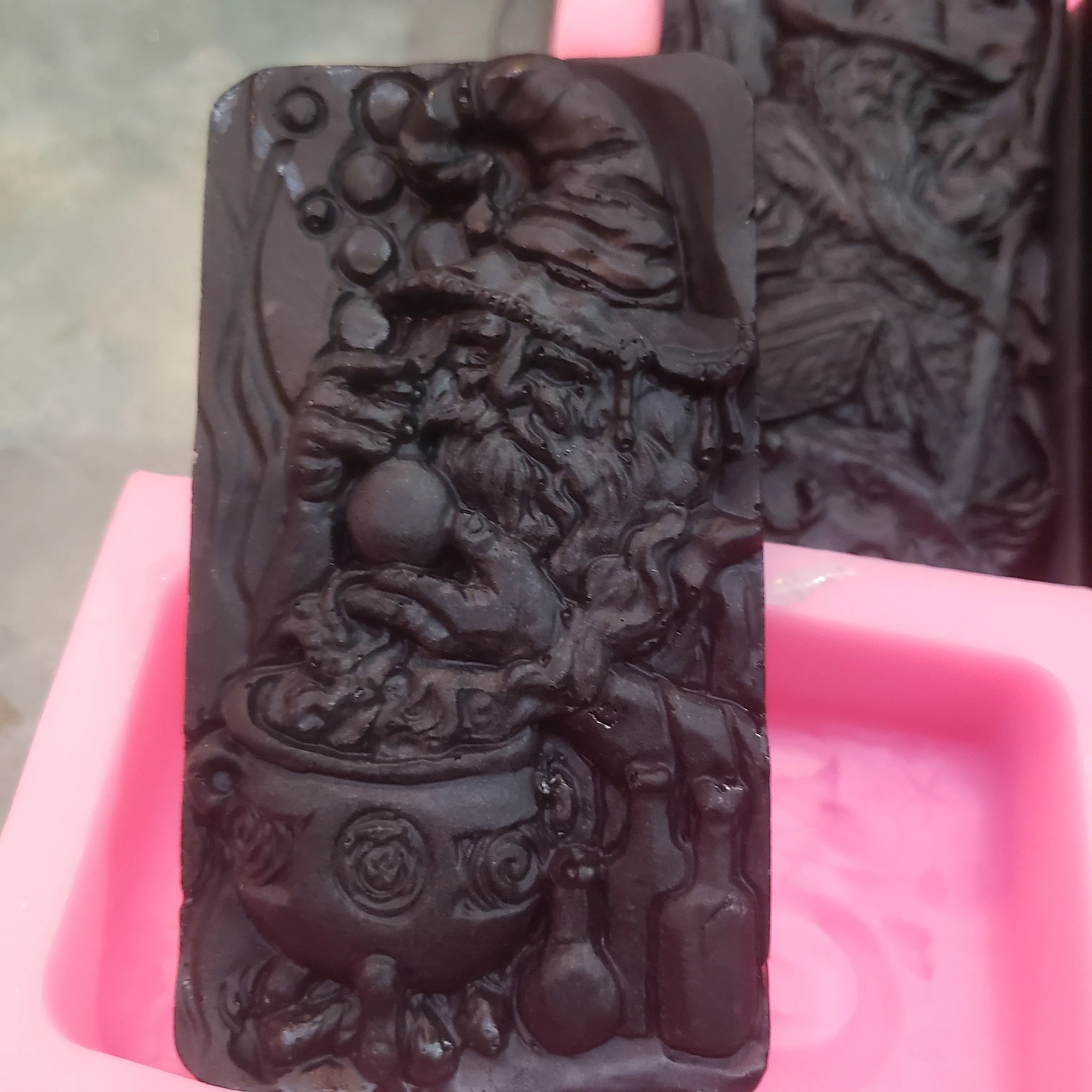 2pc Activated Charcoal Soaps Raw Infused  Honey-Tussah Silk & Shea Butter-Psoriasis,  Eczema & Acne