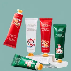 2SKN 5pc Set Christmas Holiday Theme Scent Hand Cream Gift