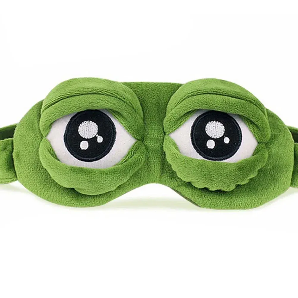 3D Sad Frog Sleeping Mask Sleeping Eyeshade Cover Sleep Eye Mask