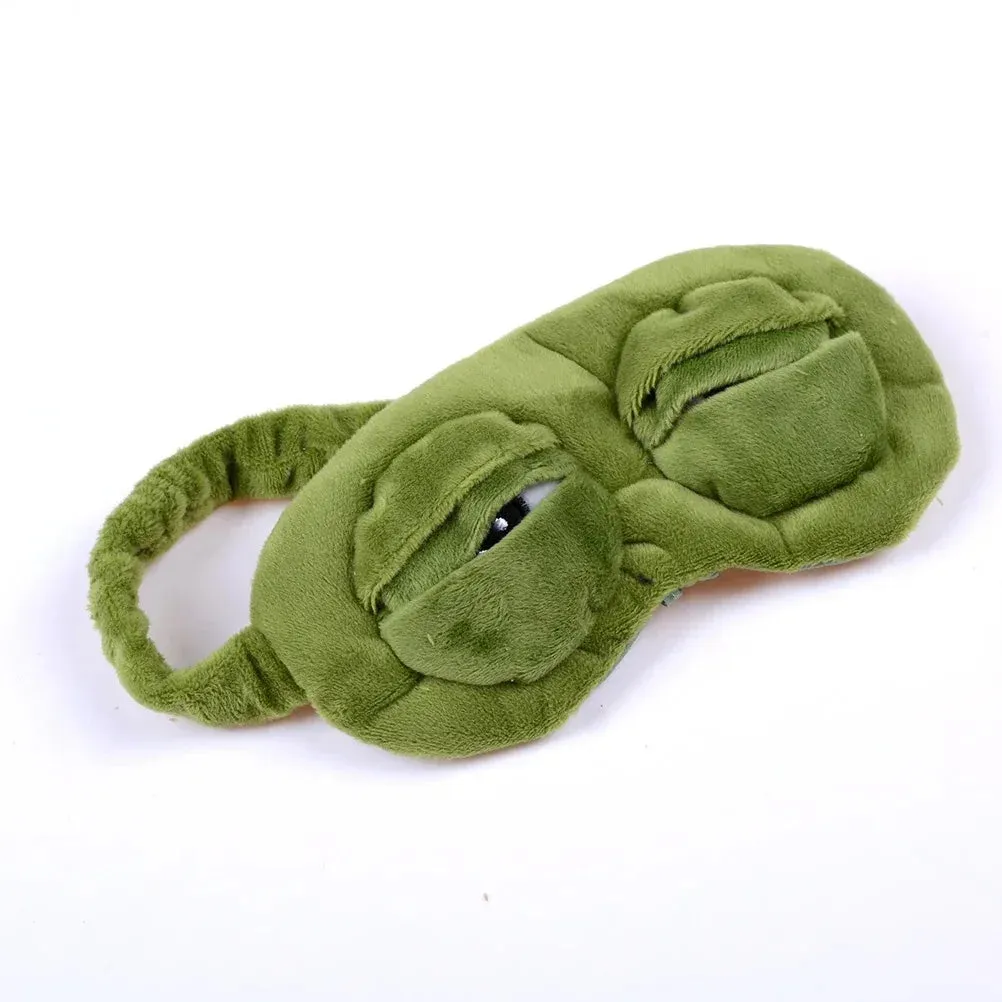 3D Sad Frog Sleeping Mask Sleeping Eyeshade Cover Sleep Eye Mask
