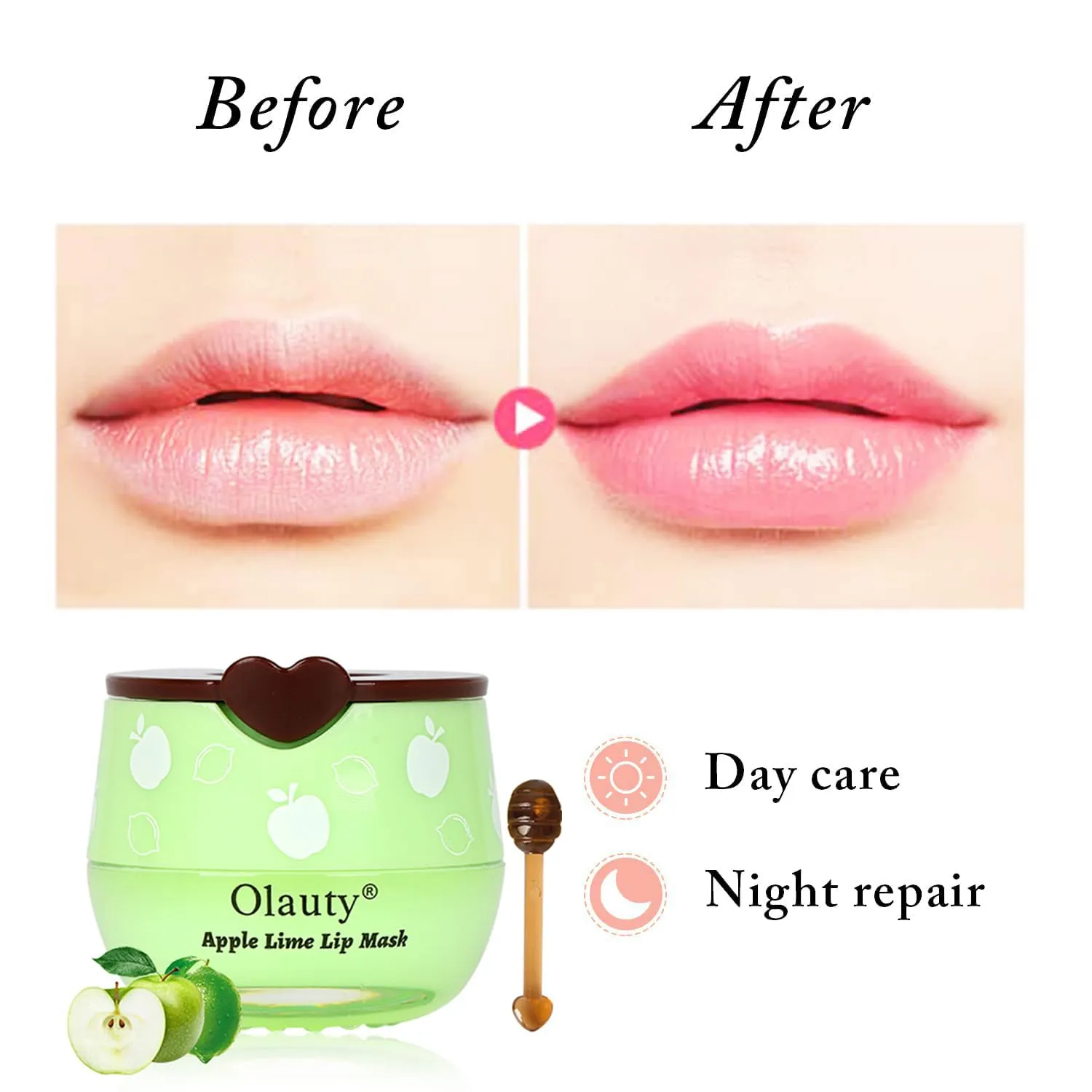 8 PCS Bee Lip Balm Honey Pot, Honey & Strawberry & Watermelon & Apple Lime & Cherry & Mint & Grapes & Peach Lip Balm Honey Pot, Sleeping Lip Mask Hydrating Prevention Dry & Cracked Lip Scrubs