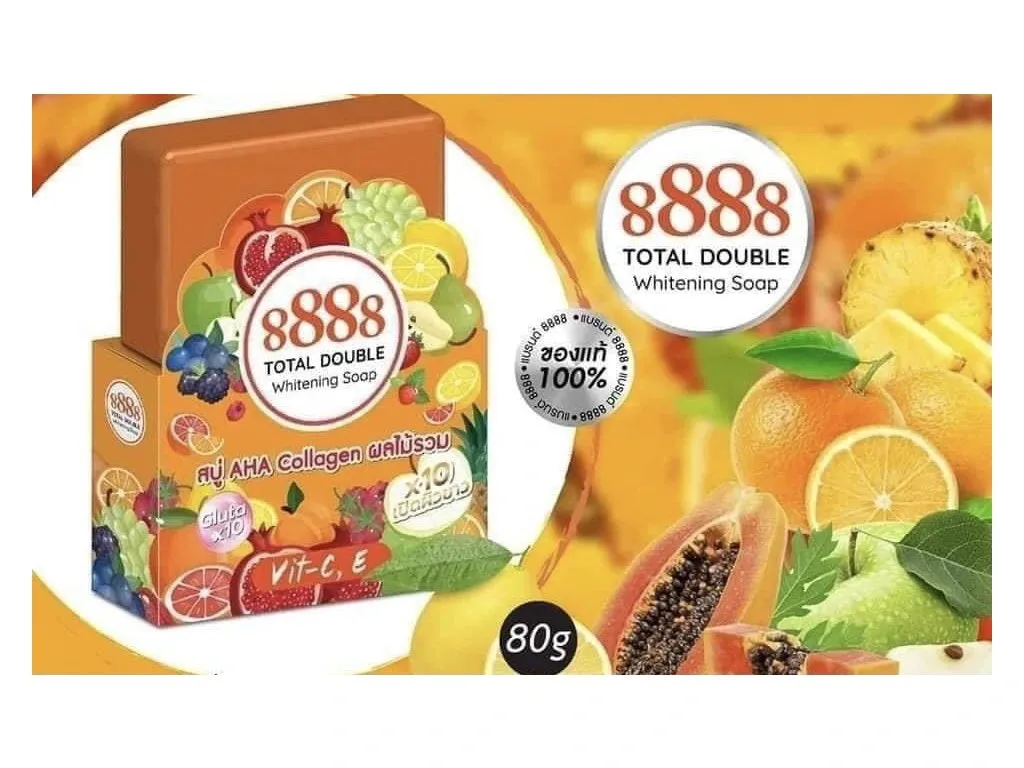 8888 Total Double Whitening Soap 80g