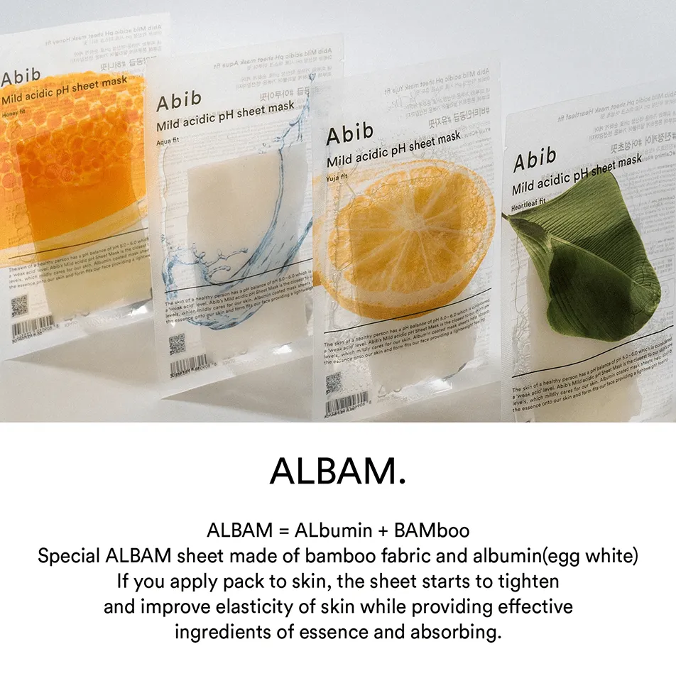 Abib Mild Acidic pH Sheet Mask Aqua Fit 1ea