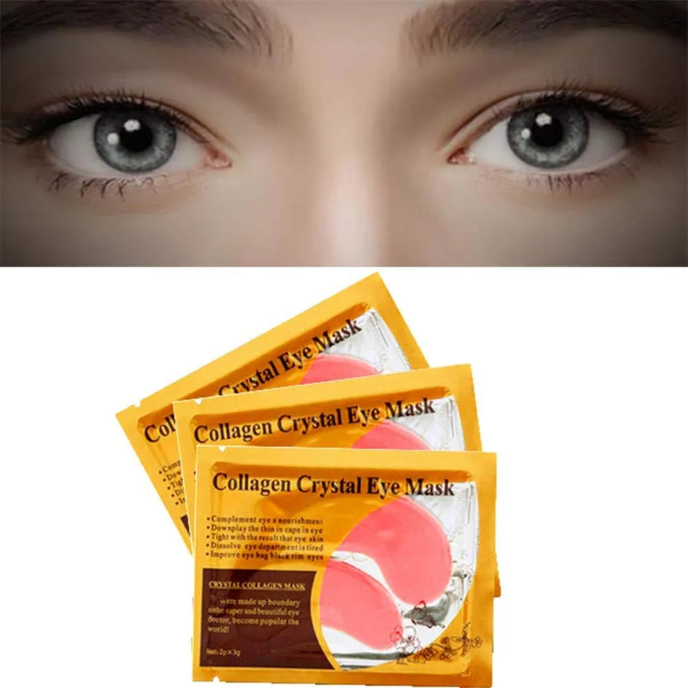 Adofect 30 Pairs Pink Collagen Under Eye Mask Anti-Aging Hyaluronic Acid Eye Patches for Moisturizing & Reducing Dark Circles, Luxury Gift for Women and Men, Pink
