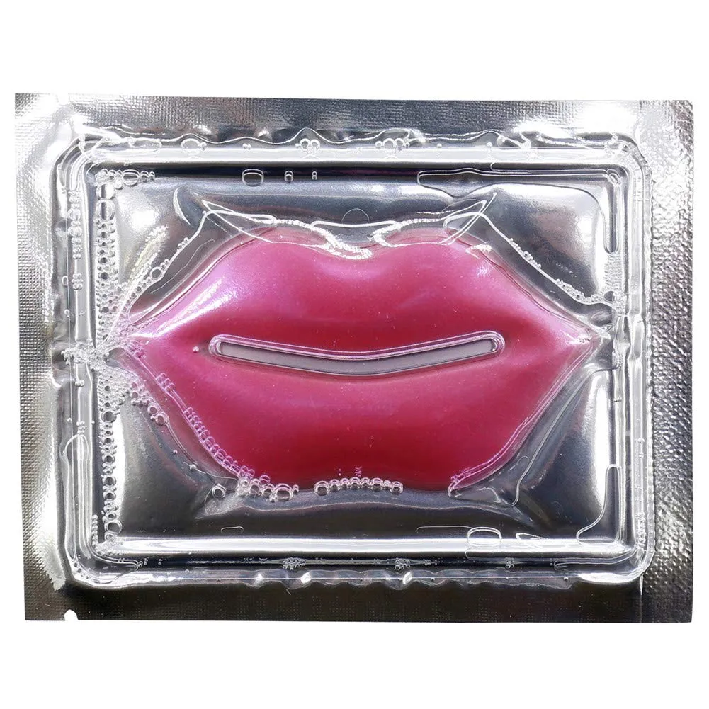 Adofect 30 Pieces Collagen Crystal Lip Masks, Collagen Lip Pads Great for Moisturizing, Remove Dead Skin, Anti Chapped & Anti-Aging and Plump Your Lips, Watermelom Red