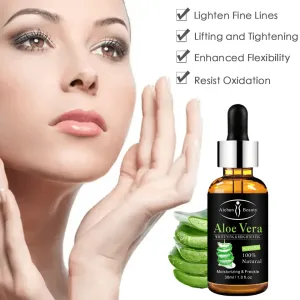 Aichun Beauty Aloe Vera Moisturizing & Brightening Face Serum (Black) - 30ml