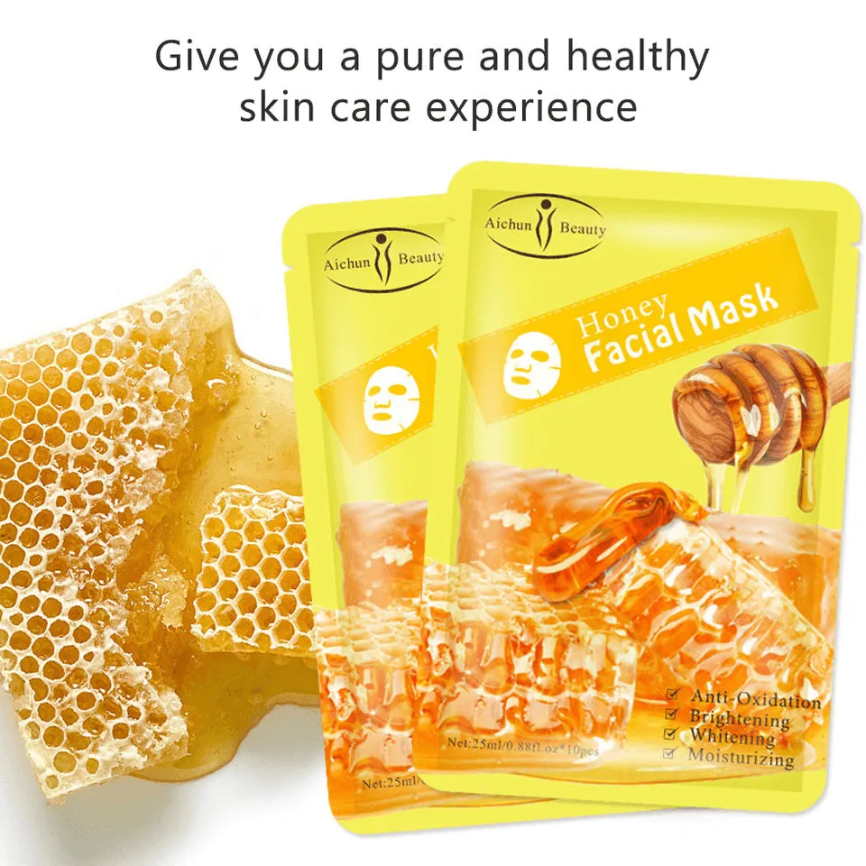 Aichun Beauty Honey Facial Mask - 3pcs
