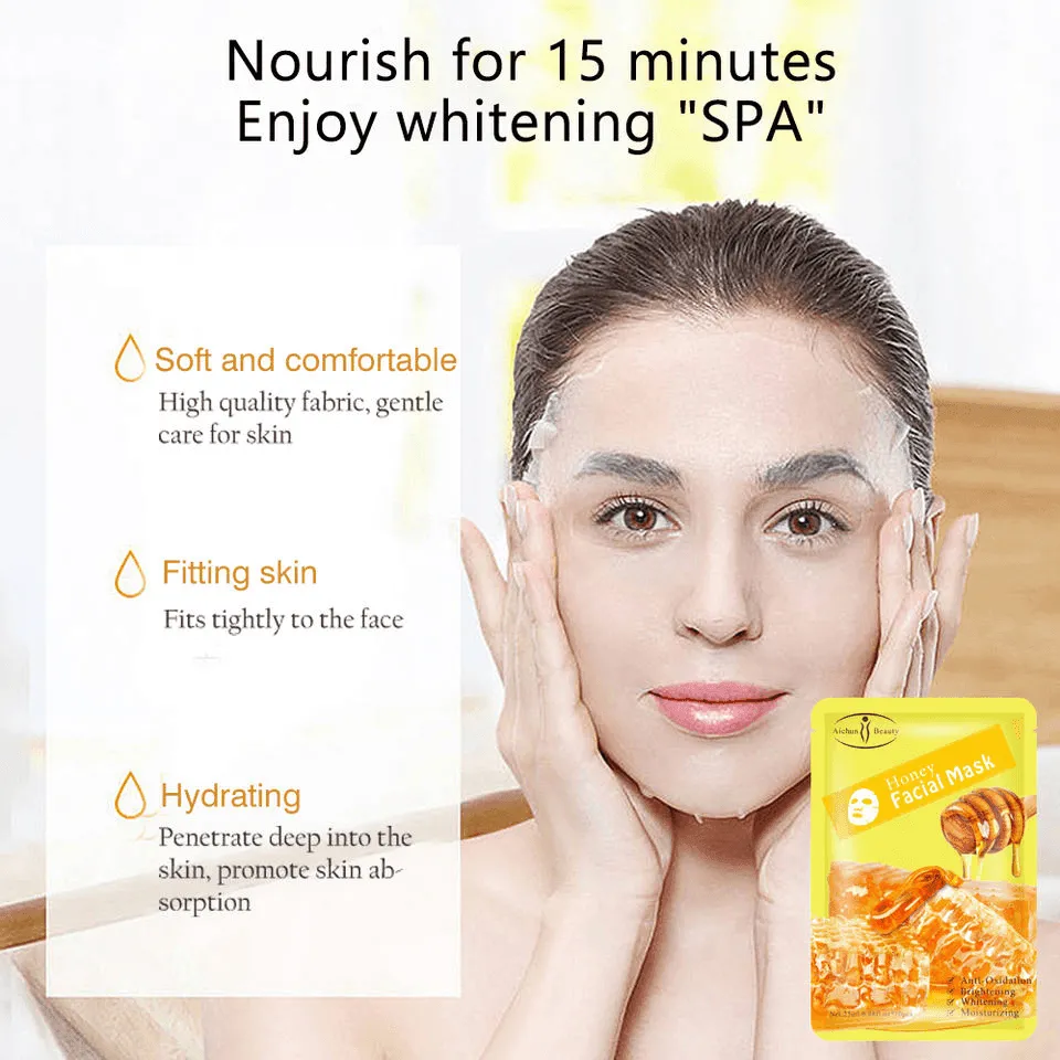 Aichun Beauty Honey Facial Mask - 3pcs