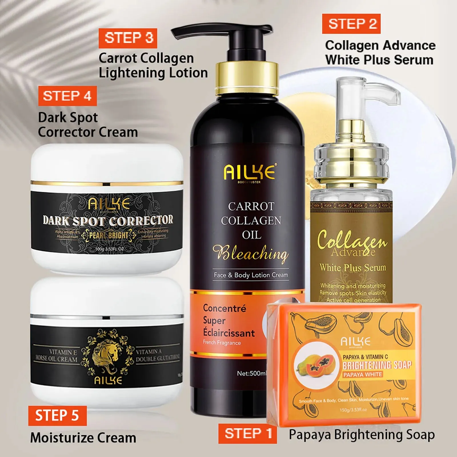 AILKE Bleaching Whitening Anti Wrinkle Lotion Cream