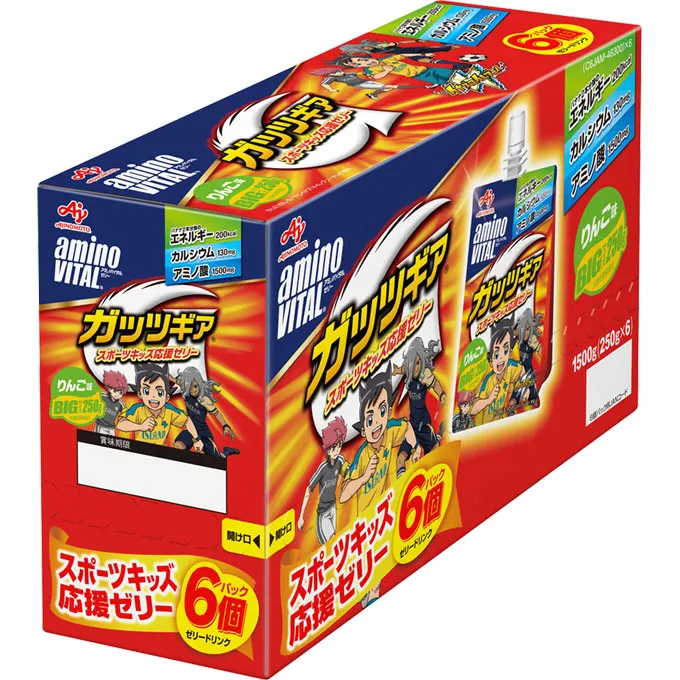 Ajinomoto Amino Vital Jelly Drink Guts Gear Apple Flavor 250g x 6