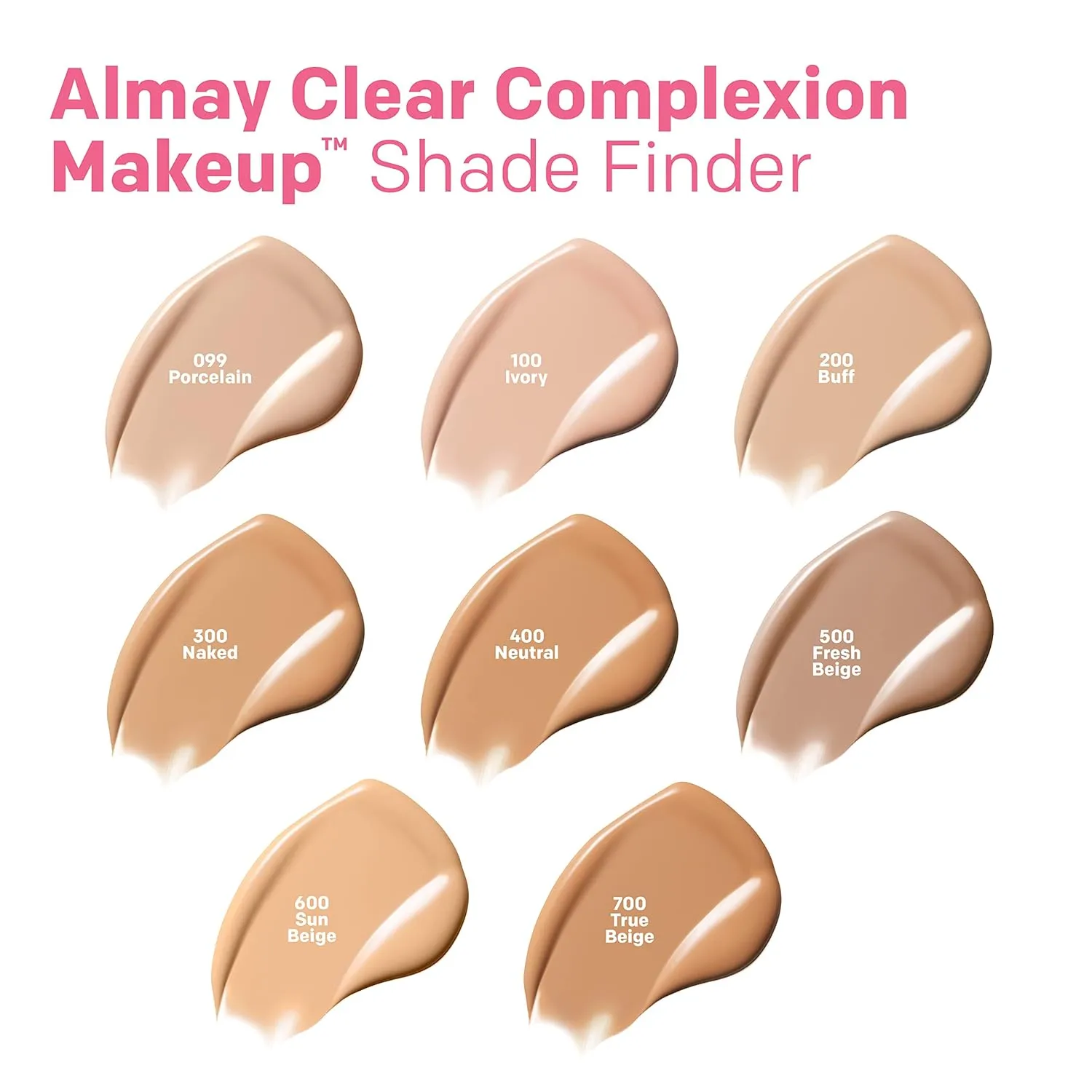 Almay Clear Complexion Acne Foundation Makeup with Salicylic Acid, Medium Coverage, Soft Matte Finish, Hypoallergenic, Cruelty- & Fragrance-Free, Dermatologist Tested, 300 Naked, 1 fl oz