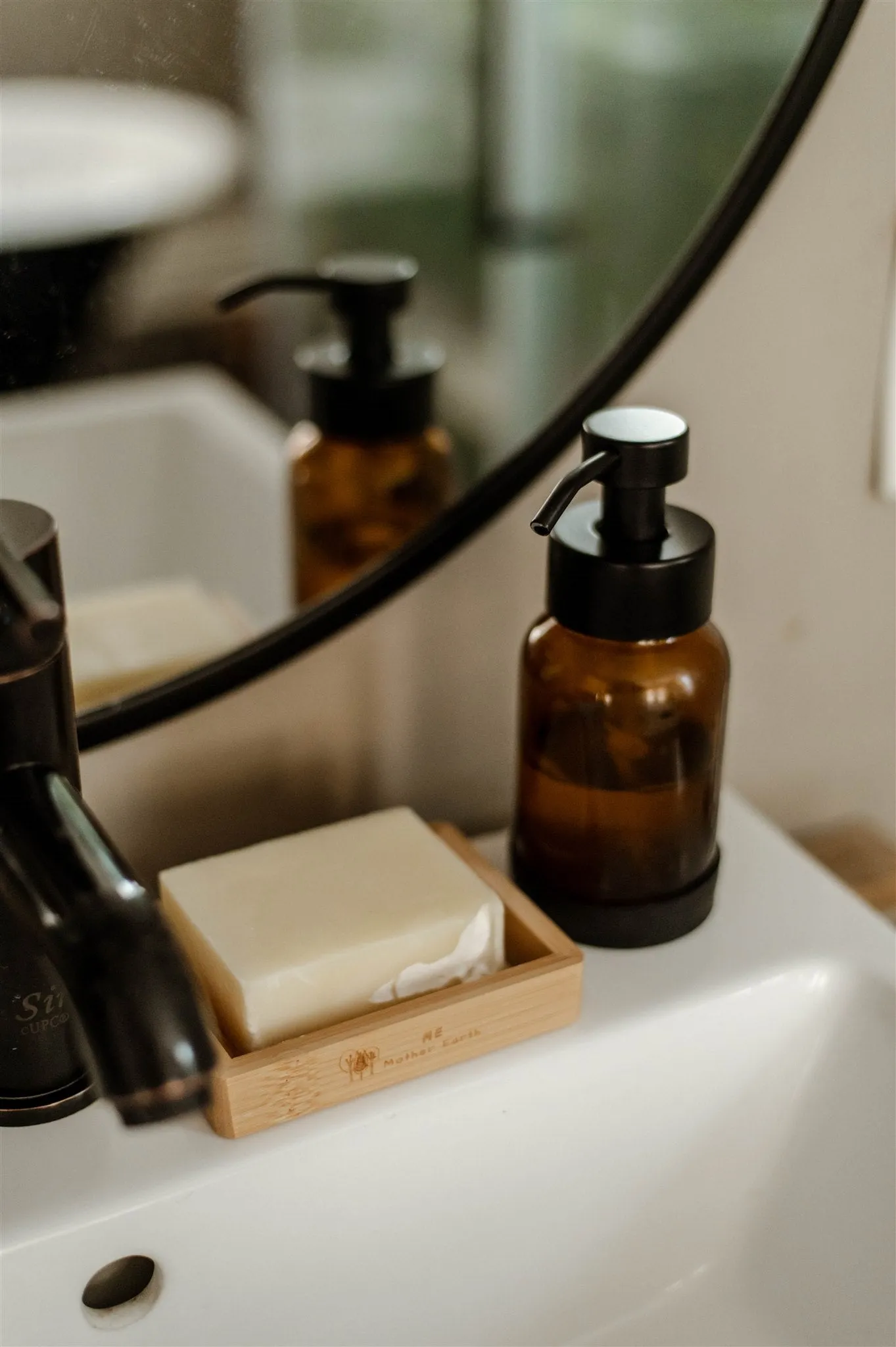 Amber Foaming Soap Dispenser