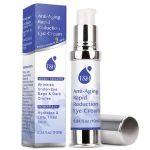 Anti-Aging Rapid Reduction Eye Cream - Under Eye Rapid Reduction Cream - Visibly Reduce Under-Eye Bags, Wrinkles, Dark Circles, Fine Lines (10 Milliliters)