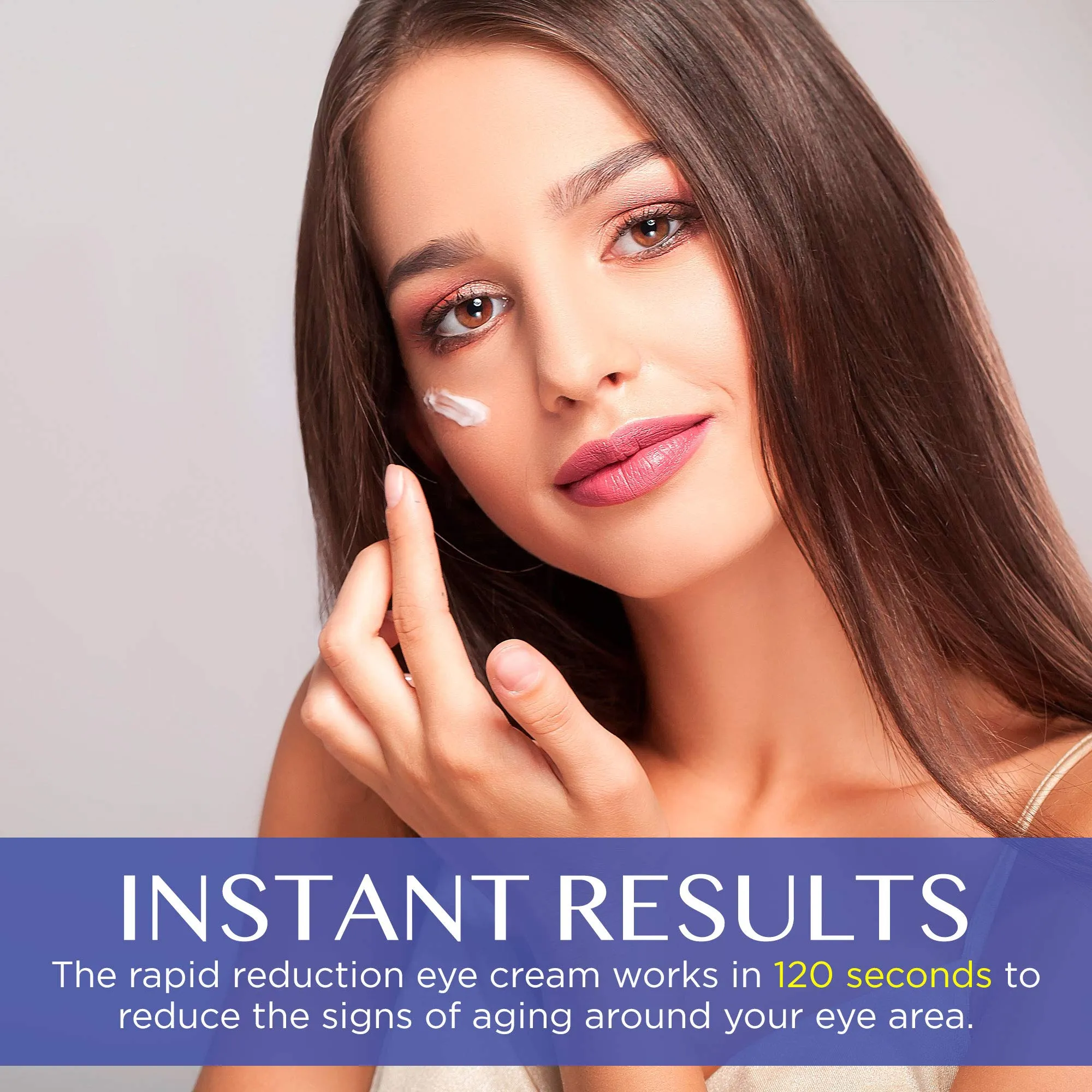 Anti-Aging Rapid Reduction Eye Cream - Under Eye Rapid Reduction Cream - Visibly Reduce Under-Eye Bags, Wrinkles, Dark Circles, Fine Lines (10 Milliliters)