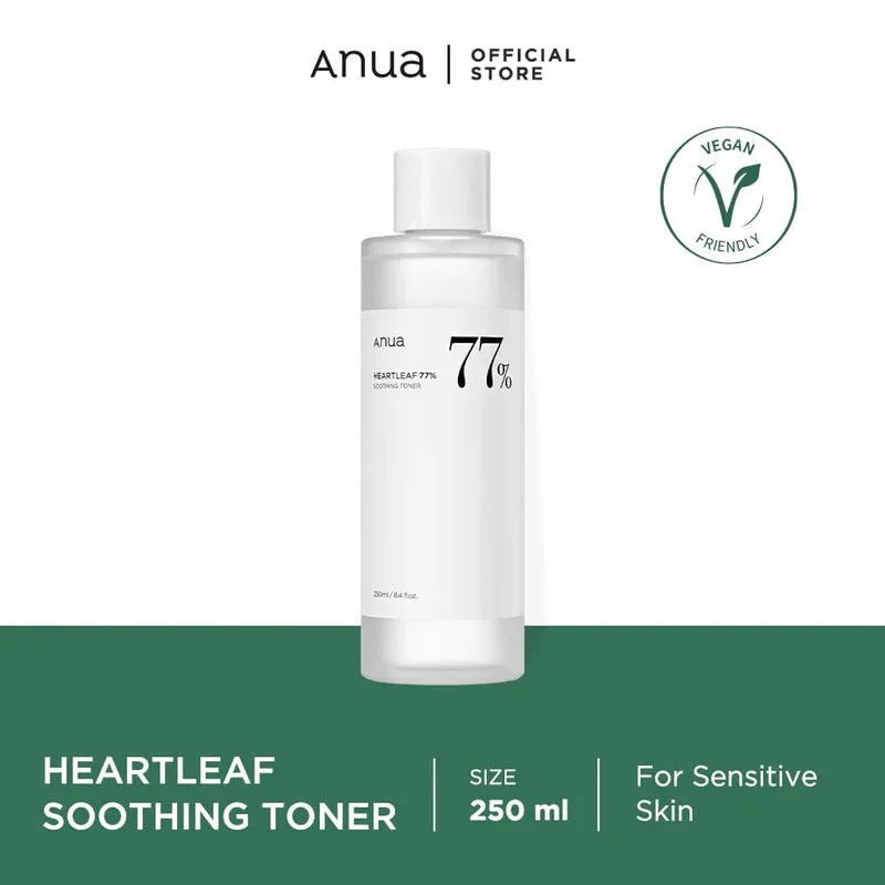 ANUA HEARTLEAF 77% SOOTHING TONER 250ML 아누아 어성초 77% 진정 토너 250ML