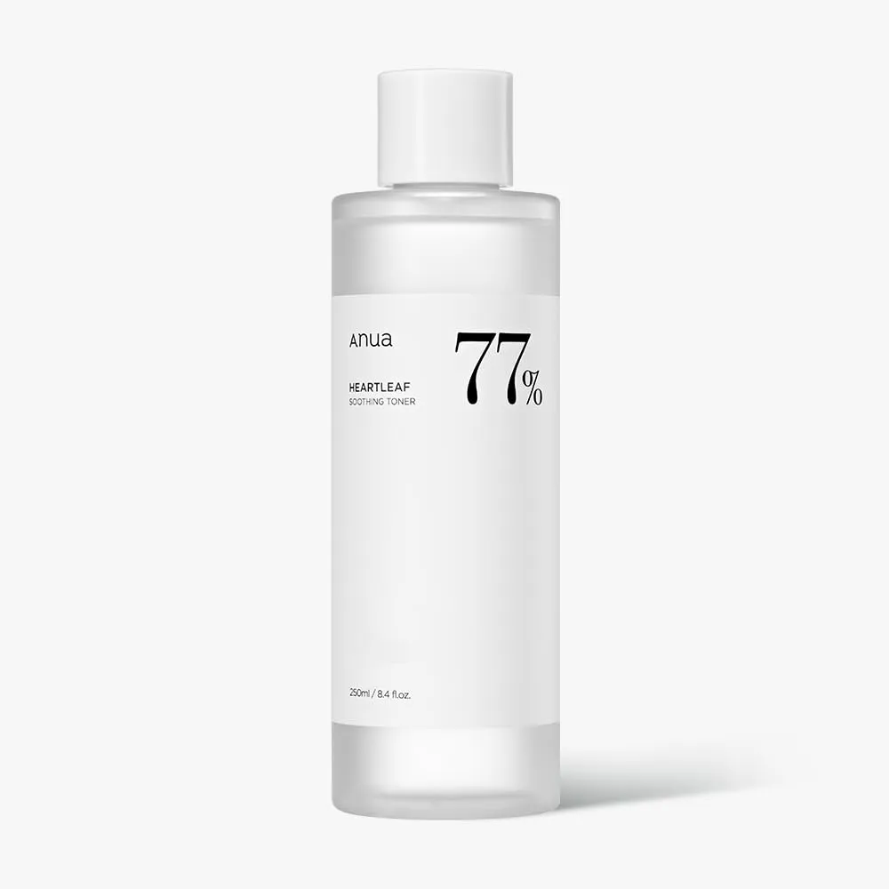 Anua Heartleaf 77 Soothing Toner I pH 5.5 Trouble Care, Calming Skin, Refreshing, Hydrating, Purifying, Cruelty Free, Vegan,(250ml / 8.45 fl.oz.) Unscented 8.45 Fl Oz (Pack of 1)