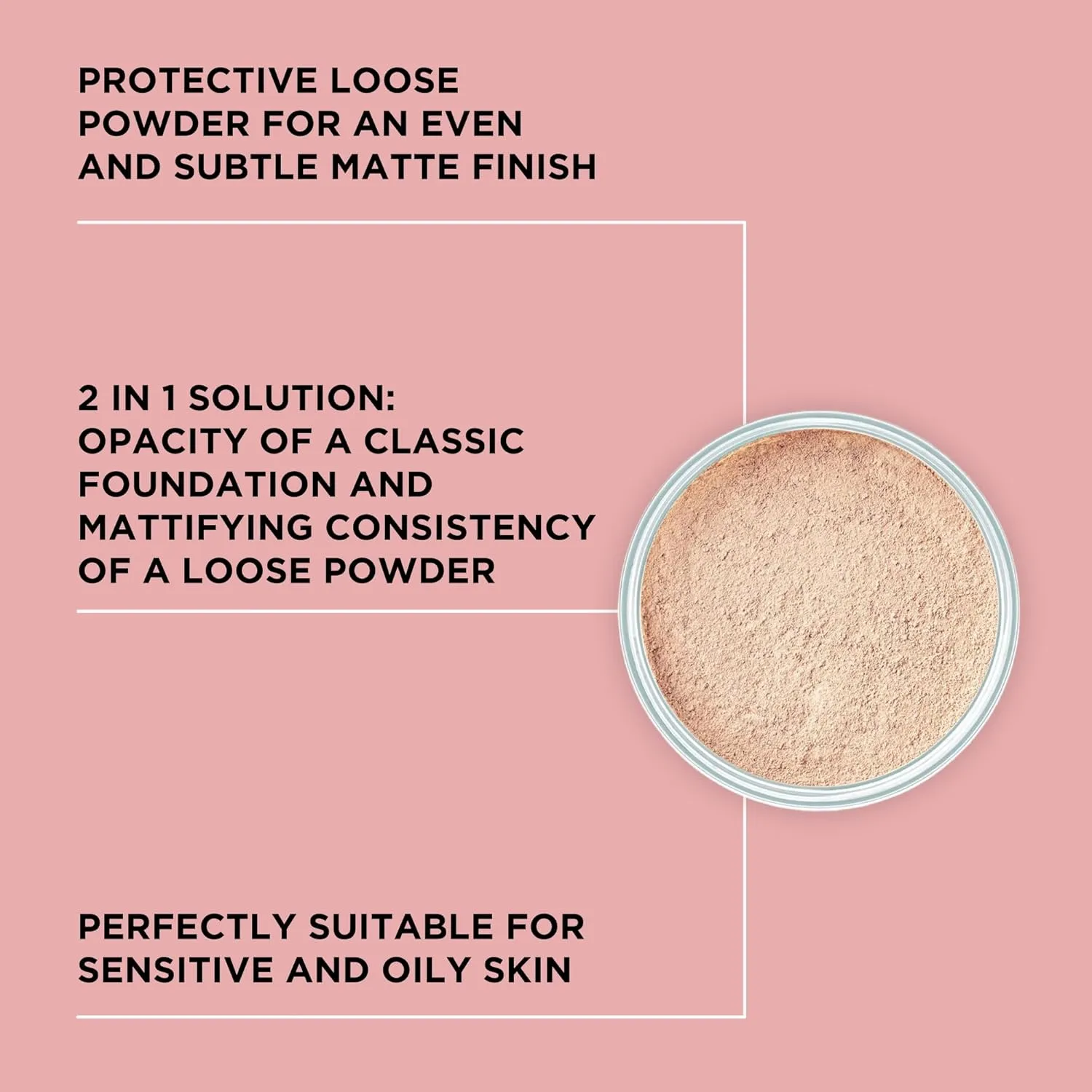 ARTDECO Mineral Powder Foundation - soft ivory  loose setting powder for a smooth & matte finish - medium coverage - perfect for sensitive & oily skin - makeup with zinc & magnesium - vegan - 0.53 Oz