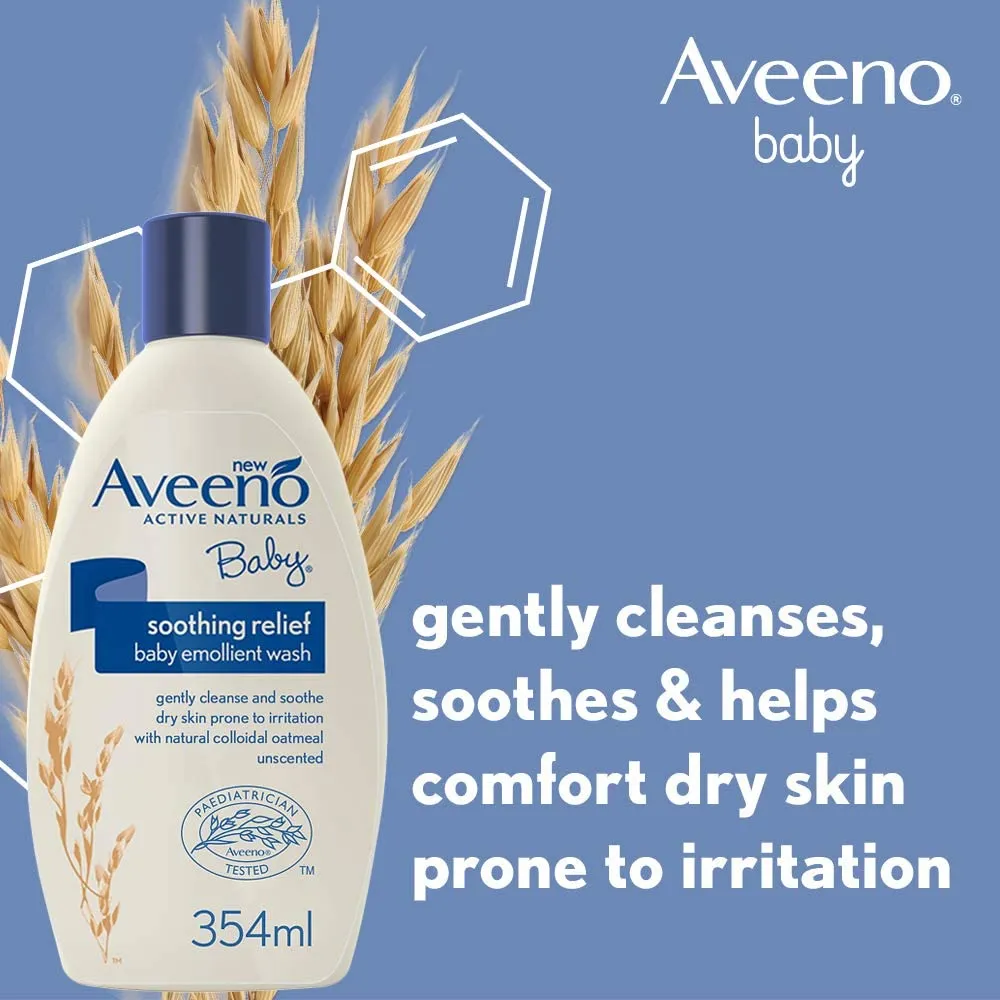 AVEENO Baby Active Naturals Soothing Relief Emollient Wash - 354 ml