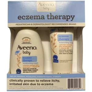 Aveeno Baby Eczema Therapy Moisturizing Cream 7.3oz & 12 floz