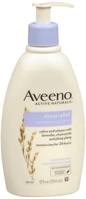 Aveeno Stress Relief Moisturizing Lotion with Lavender Scent, 12 fl. oz