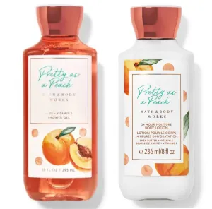 Bath and Body Works Pretty as a Peach Shower Gel and Body Lotion
