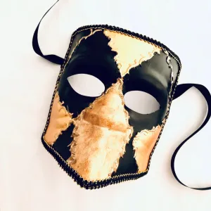 Bauta Mask - Gold/Black