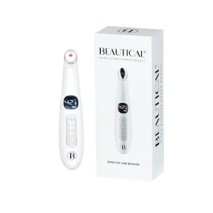 BEAUTICAL Sonic Eye Care Booster - Eye Massager - Red Light Care - High Frequency Vibration -| USB Rechargeable