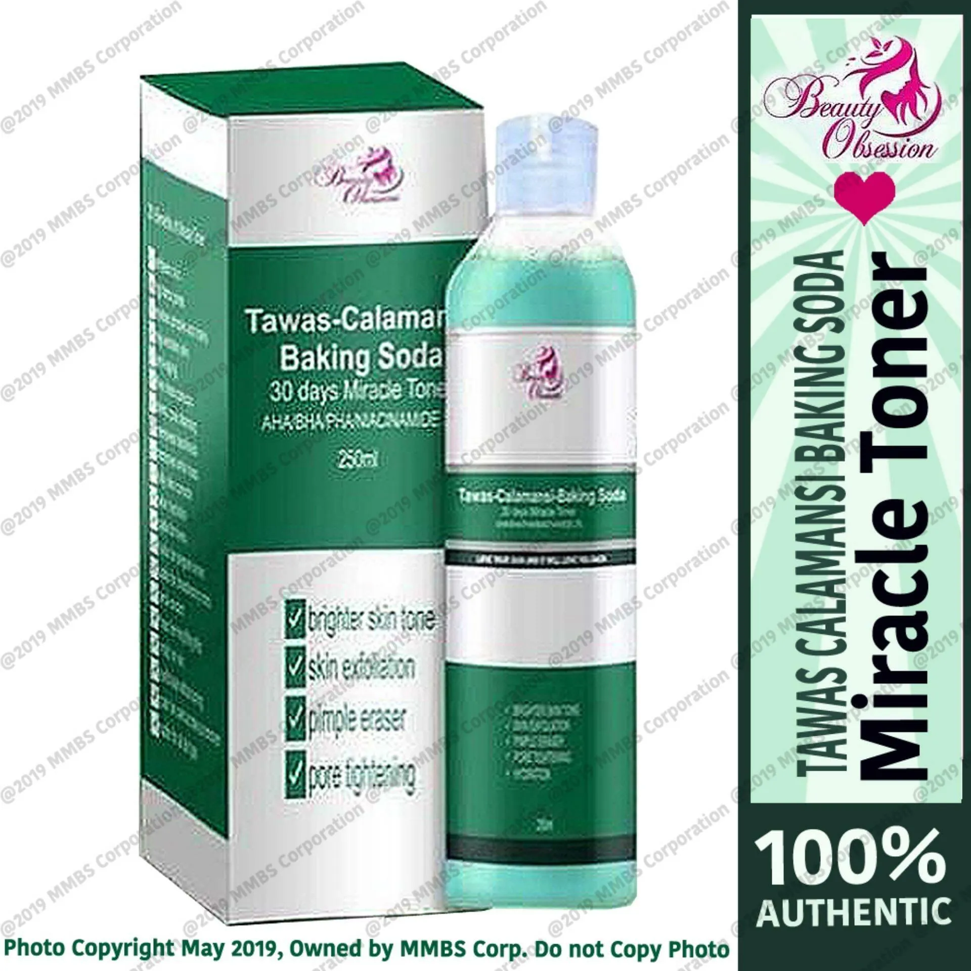 Beauty Obsession Miracle Toner Tawas Calamansi Baking Soda - 250ml
