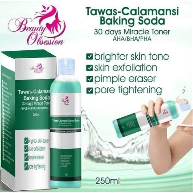 Beauty Obsession Miracle Toner Tawas Calamansi Baking Soda - 250ml