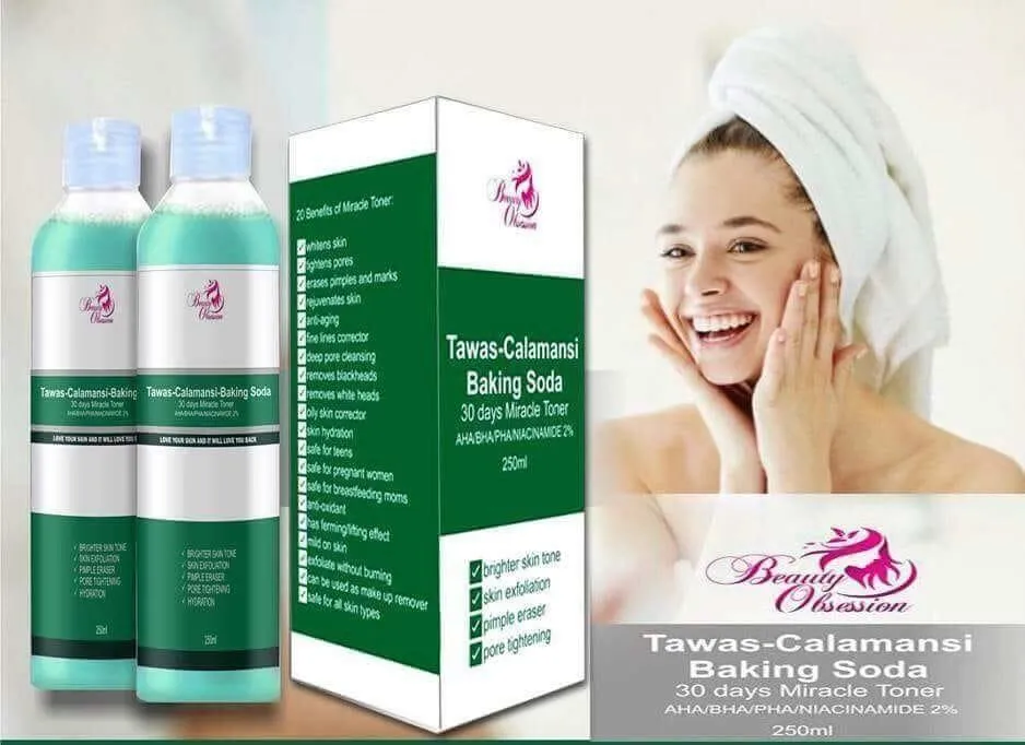 Beauty Obsession Miracle Toner Tawas Calamansi Baking Soda - 250ml