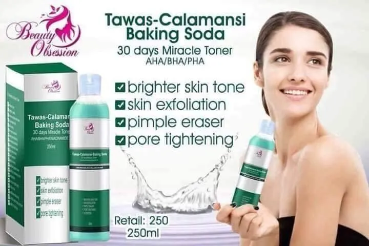 Beauty Obsession Miracle Toner Tawas Calamansi Baking Soda - 250ml