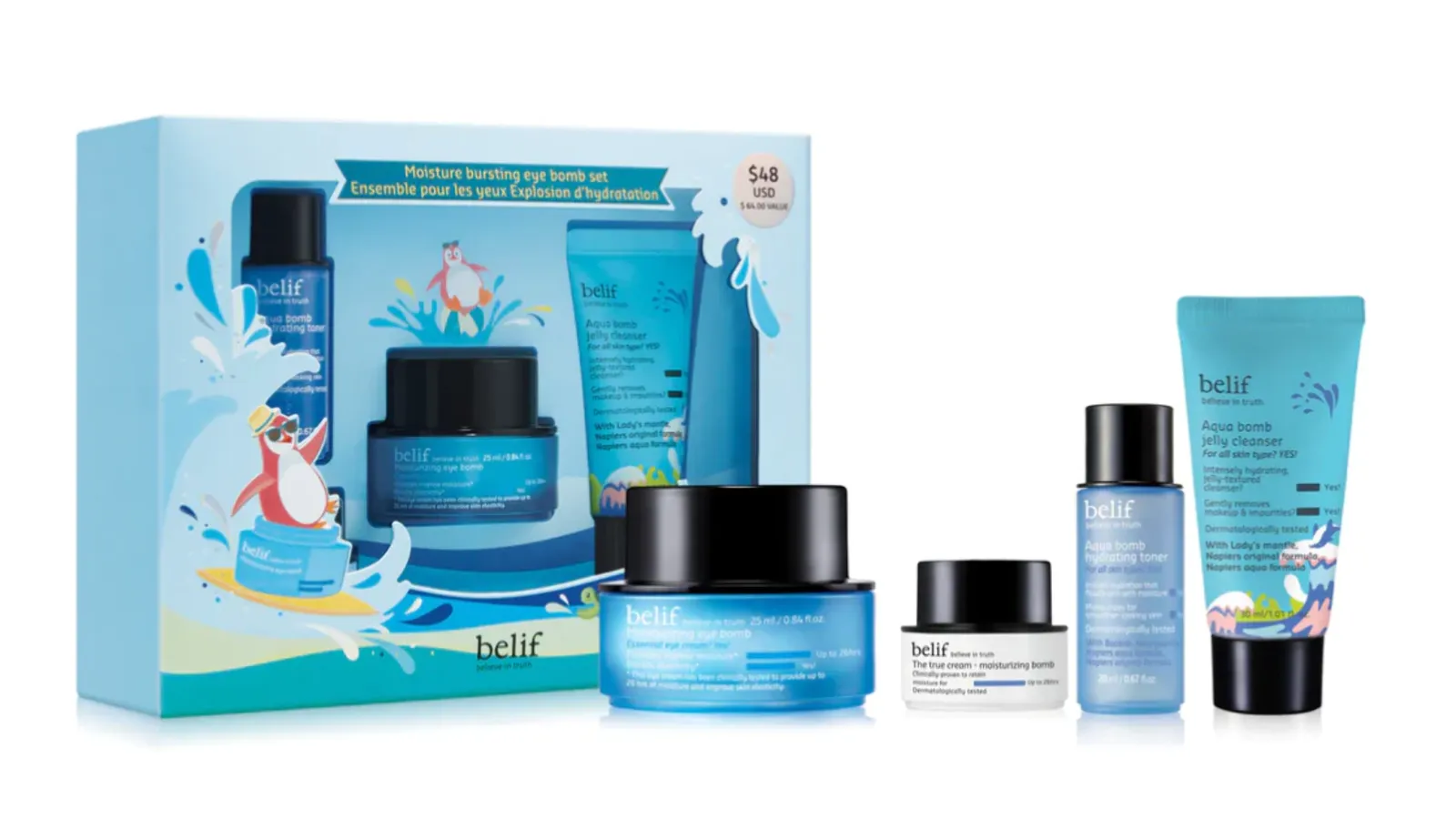 Belif 4-Piece Moisture Bursting Eye Bomb Set - $64 Value
