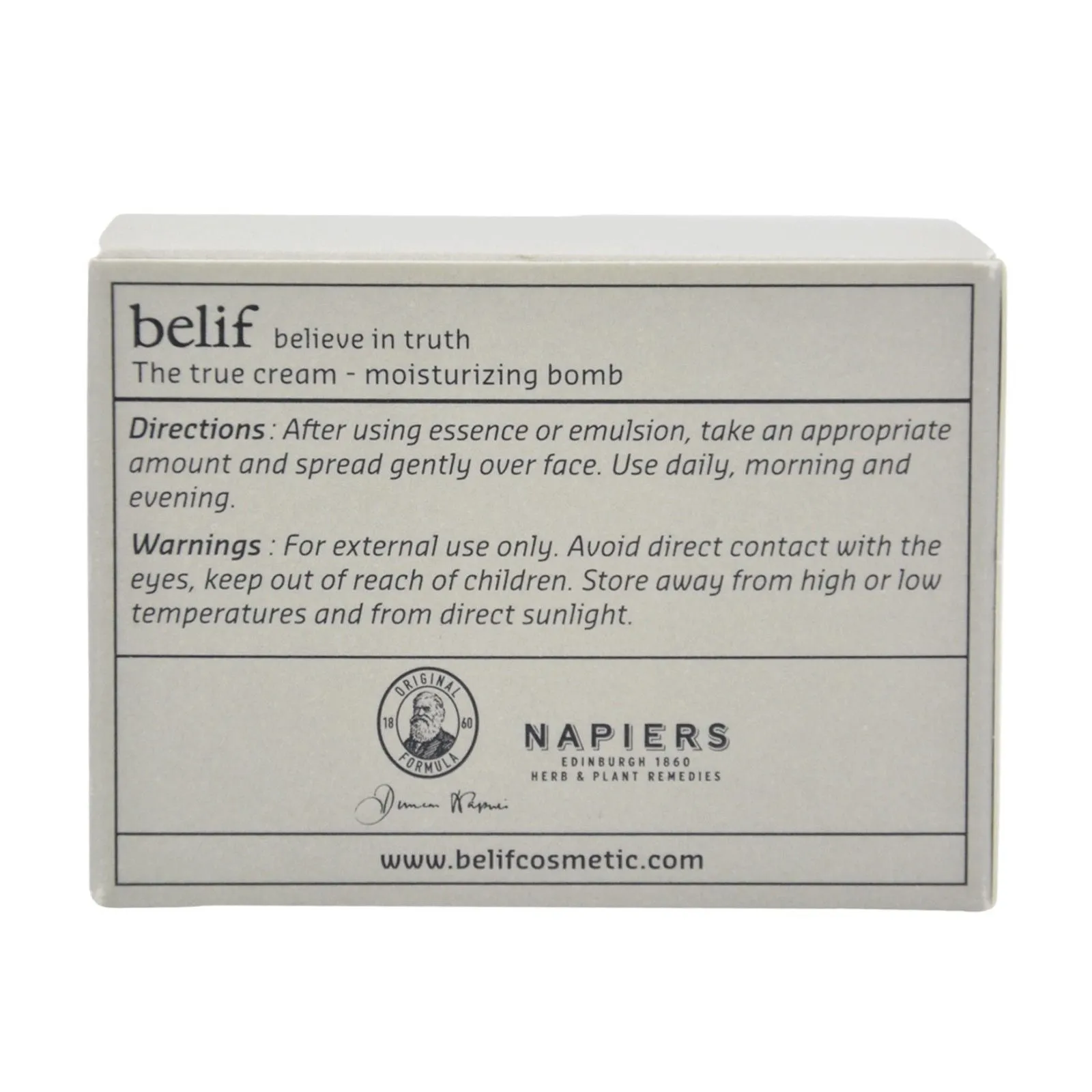 belif The True Cream Moisturizing bomb 75ml Korean Skincare Cosmetics