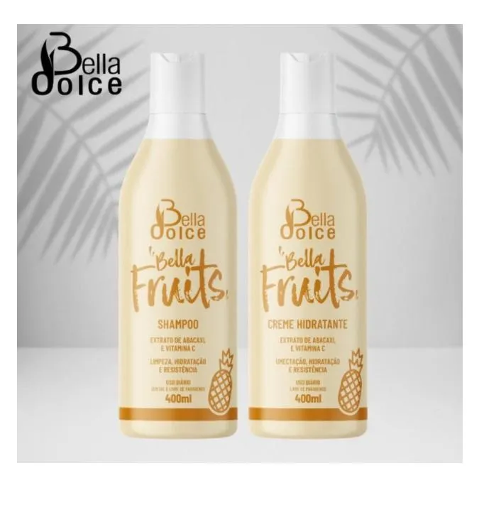 Bella Fruits Pineapple Hair Moisturizing Reconstruction Kit 2x400 - Bella Dolce