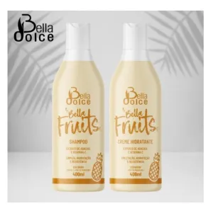 Bella Fruits Pineapple Hair Moisturizing Reconstruction Kit 2x400 - Bella Dolce