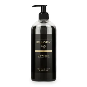 Bella Vita Luxury CEO MAN Shower Gel For Deep Cleansing, Hydrating & Moisturising Skin with Aloe Vera & Charcoal Powder
