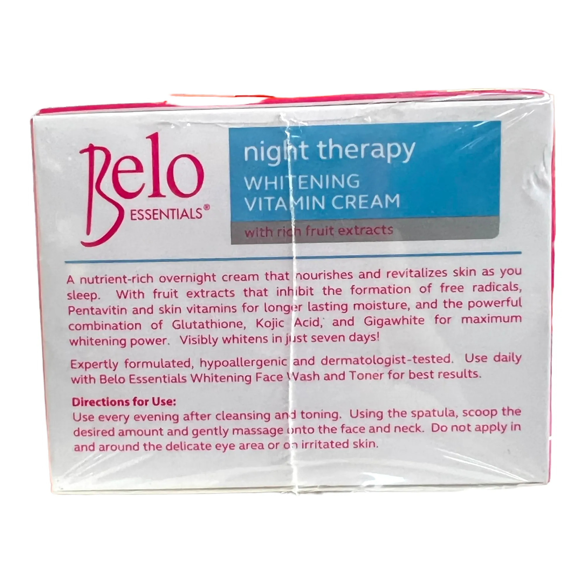 Belo Essentials - Night Theraphy Whitening Vitamin Cream with Fruit Extract 50g