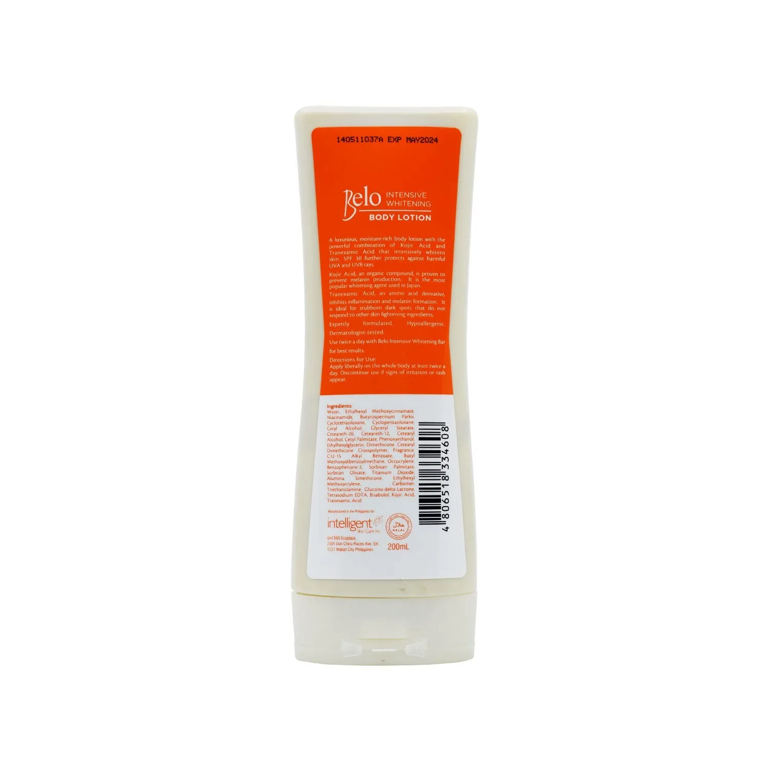Belo Intensive Whitening Kojic Acid   Tranexamic Acid Body Lotion SPF 30 200ml
