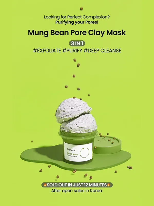 BEPLAIN Mung Bean Pore Clay Mask 120ml