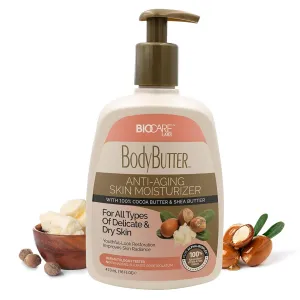 BioCare Body Butter With Cocoa And Shea Butter Anti Aging Pump Lotion 473ml