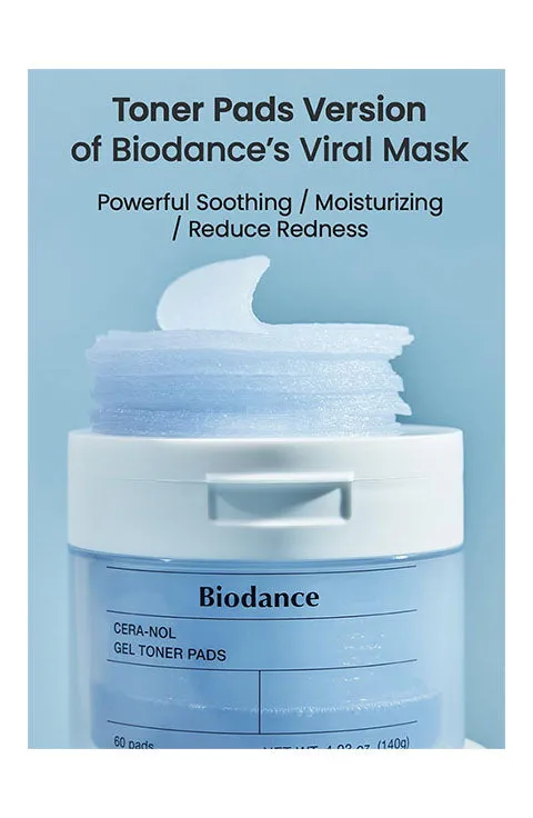 [Biodance] Cera-nol Gel Toner Pads(60Pads)