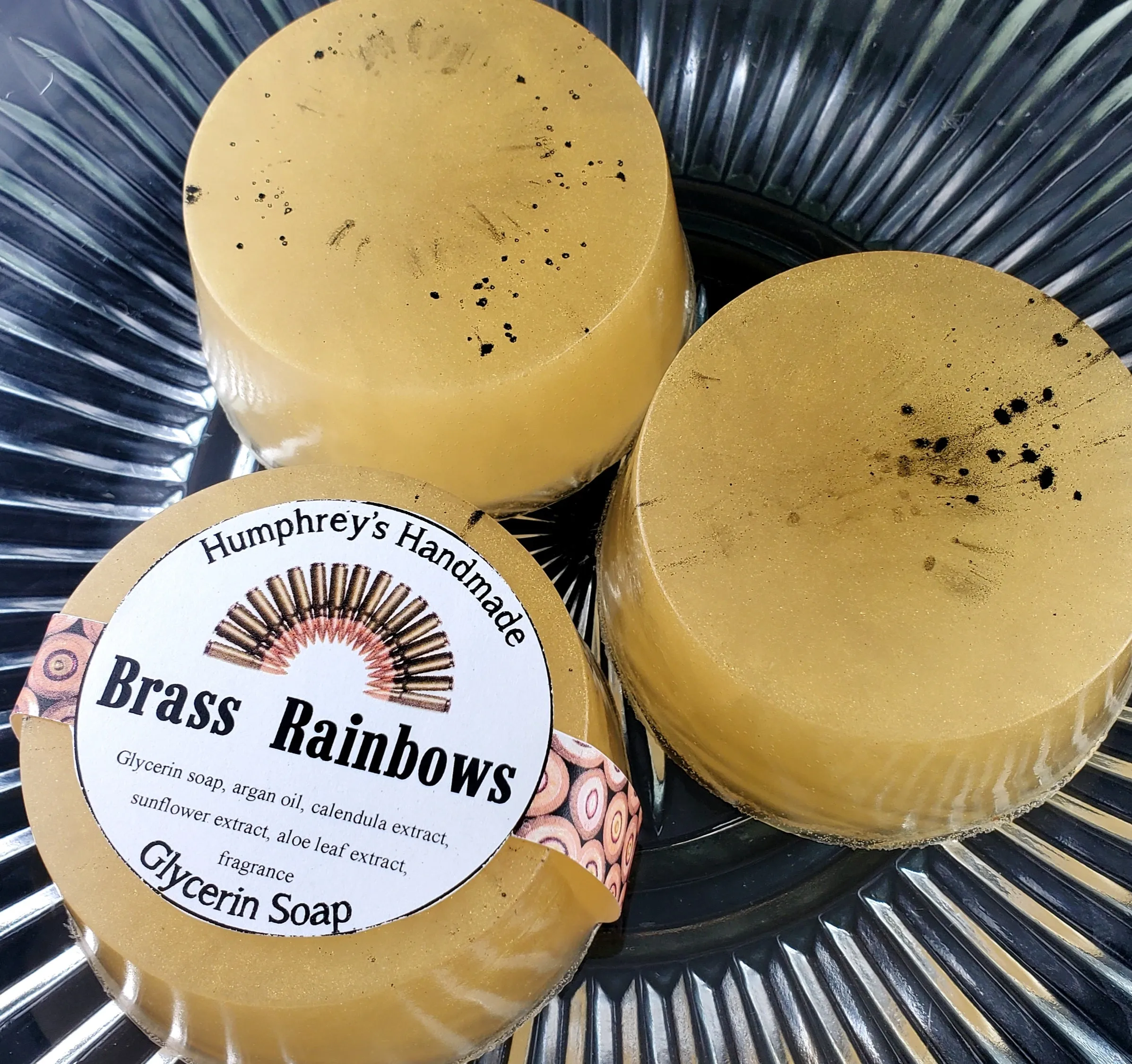 BRASS RAINBOWS Glycerin Soap | Eros Scent | Shaving and Beard Wash | Oakmoss Cedar Vetiver