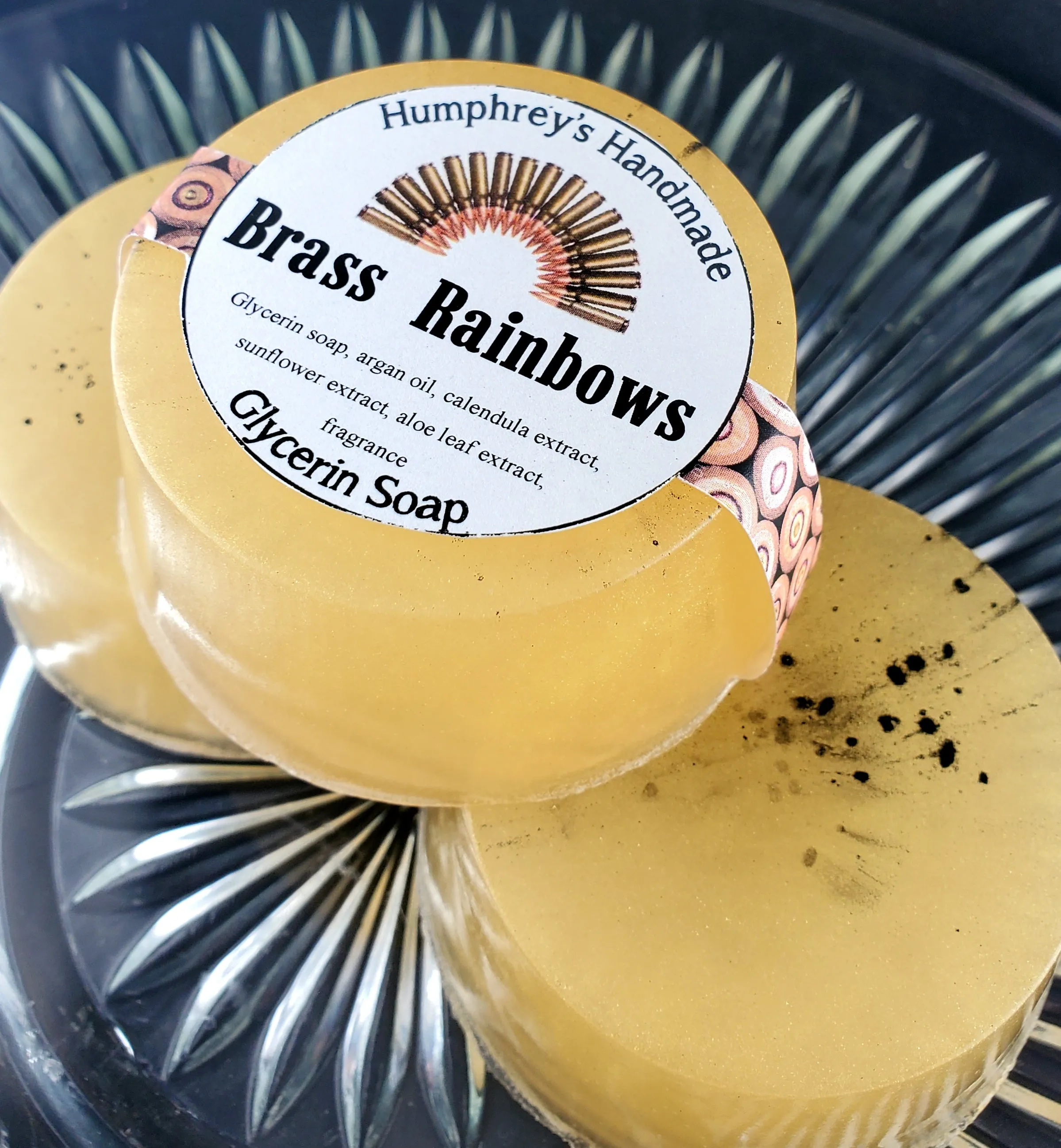 BRASS RAINBOWS Glycerin Soap | Eros Scent | Shaving and Beard Wash | Oakmoss Cedar Vetiver