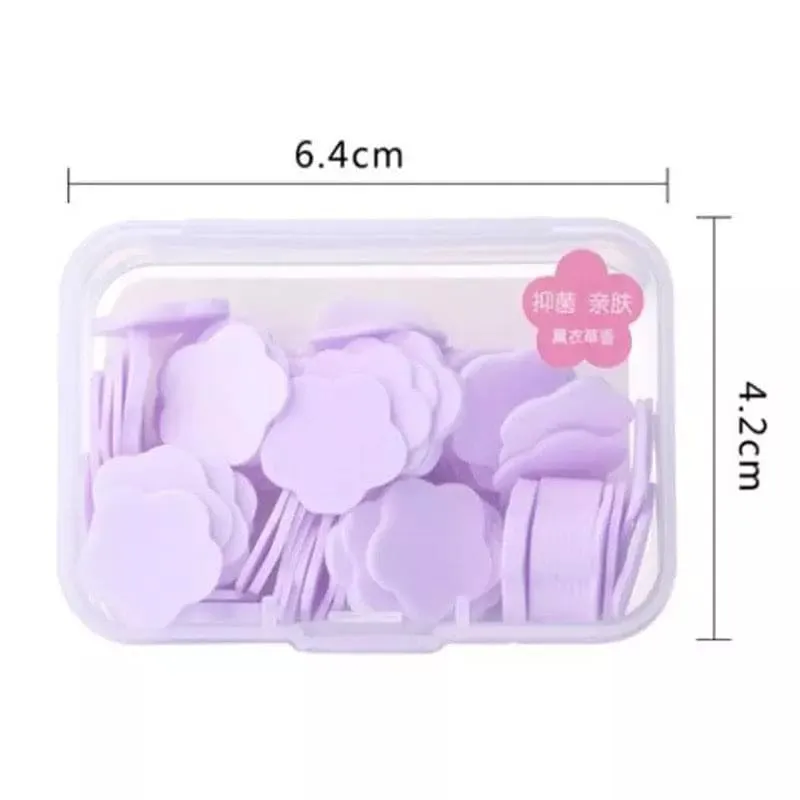 Brief Case Paper Soap, Mini Scented Disinfecting Paper Soap Petals, Portable Hand Wash Soap Papers, Washing Hand Bath Travel Small Soap
