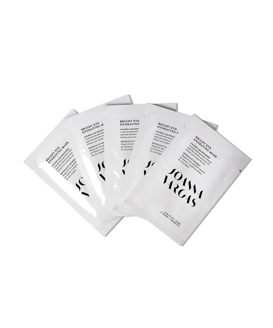 Bright Eye Hydrating Mask - Moisturizing and Brightening Under Eye Patches for Radiant Skin - 5 Sheets, 1.75 FL OZ / 51 ML - Joanna Vargas