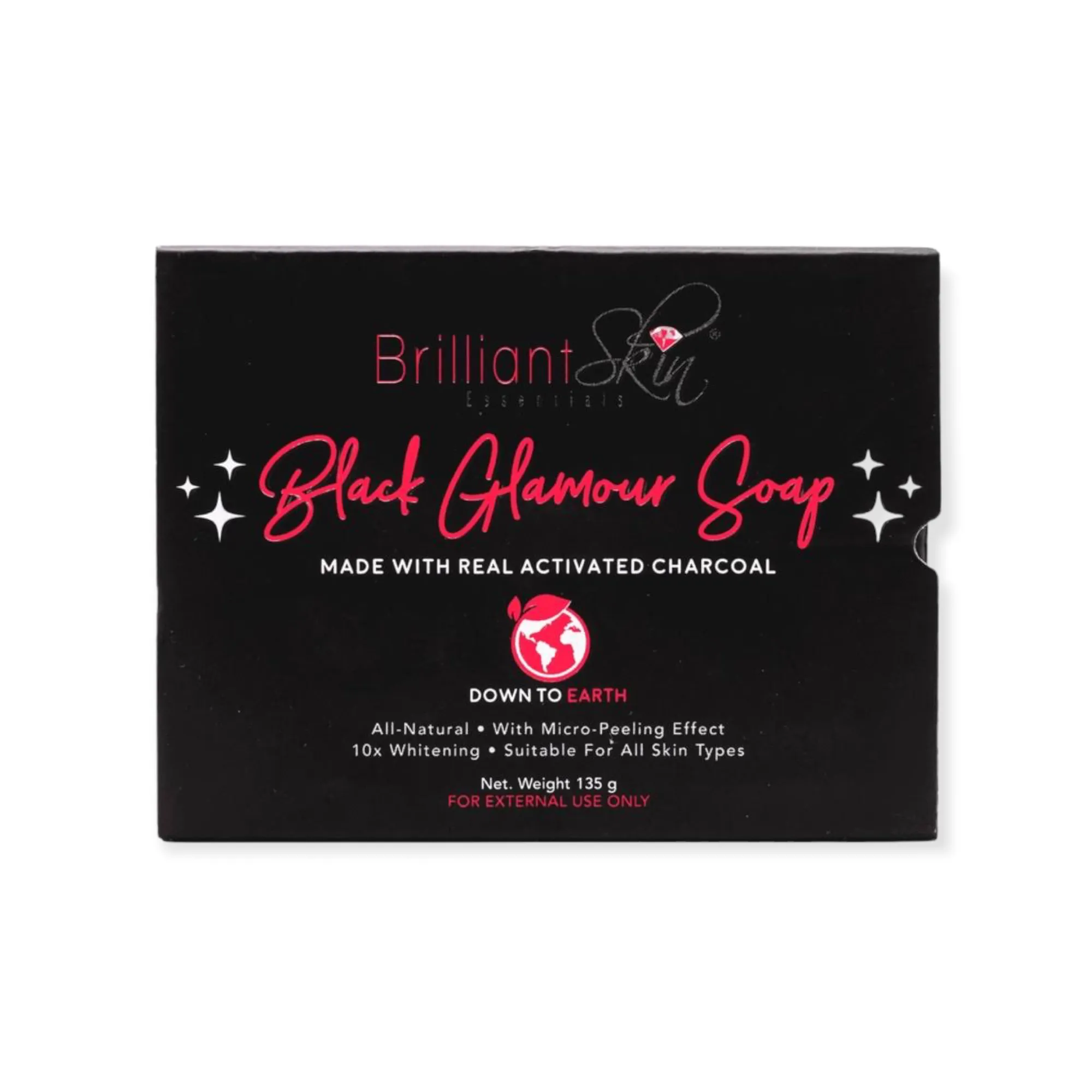 Brilliant Skin Essentials Black Glamour Soap Activated Charcoal Soap
