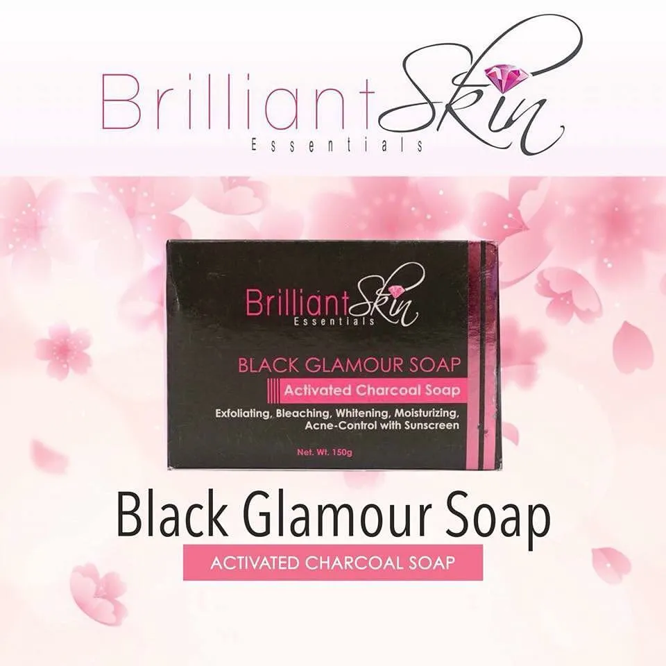 Brilliant Skin Essentials Black Glamour Soap Activated Charcoal Soap