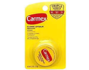 Carmex Classic Medicated Lip Balm Tubes, Lip Moisturizer for Chapped Lips, 15 Count (5 Packs of 3)