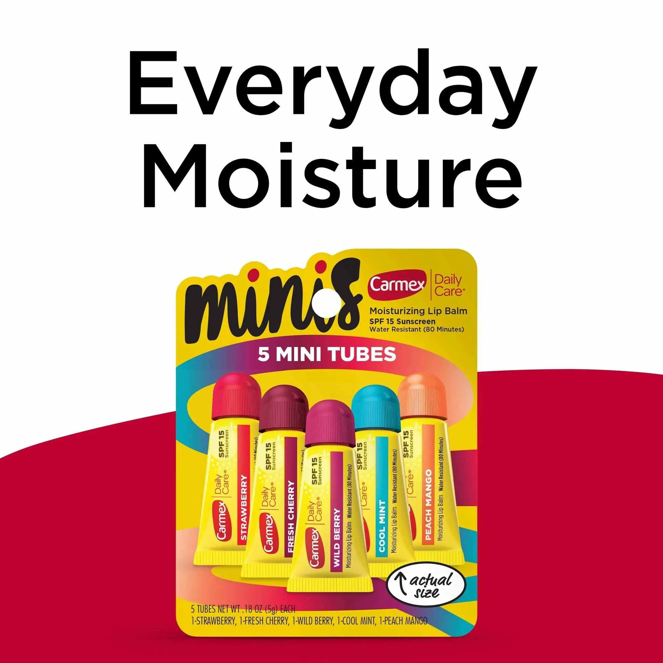 Carmex Daily Care Minis Moisturizing Lip Balm Tubes SPF 15