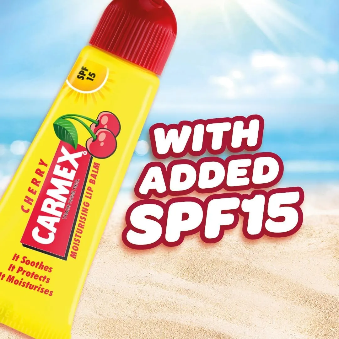 Carmex Spf15 Cherry Moisturising Lip Balm, 10g (T)